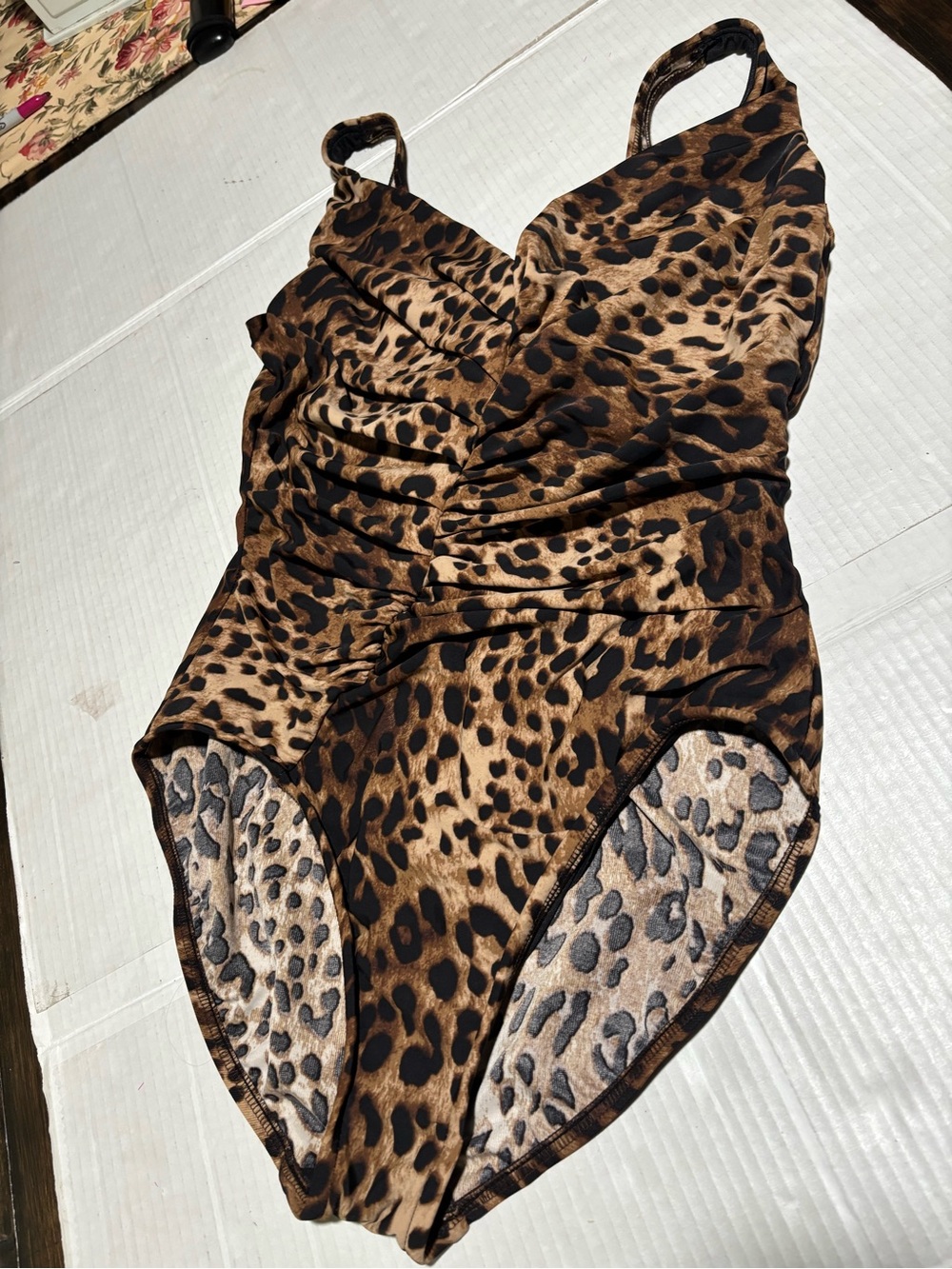 Magicsuit Leopard-Print One-Piece Swimsuit - Brown and Black tummy control